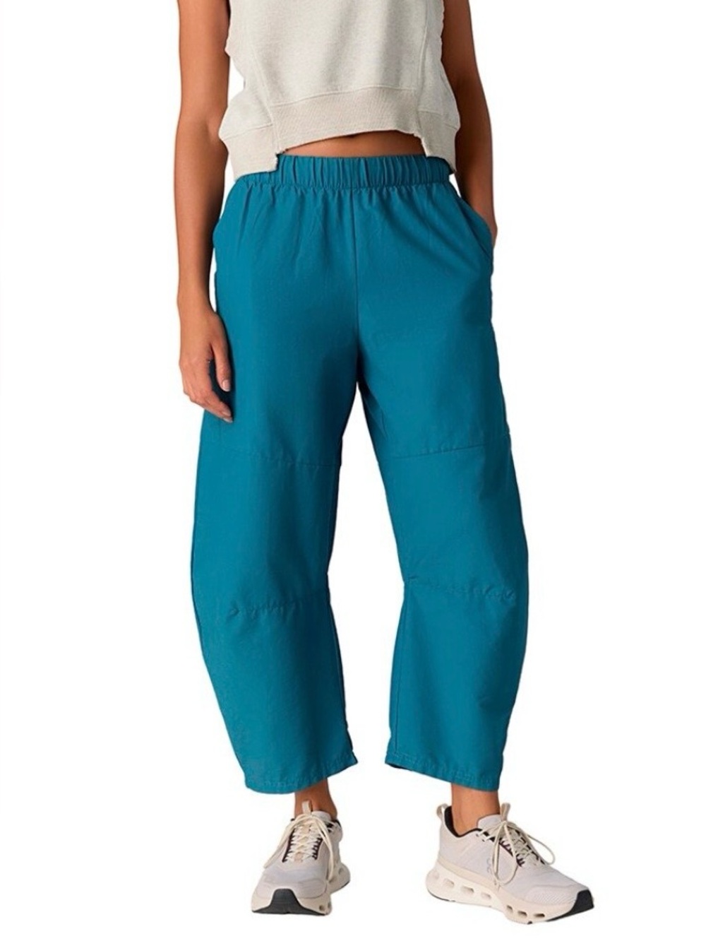 Free People Movement Game Day Women’s XL Teal Blue Pull On Barrel Parachute